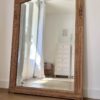 miroir art déco en bois scuplté