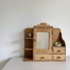 armoire de toilette ou coiffeuse art-déco en chêne