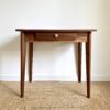 table ou bureau scandinave en noyer massif des années 50