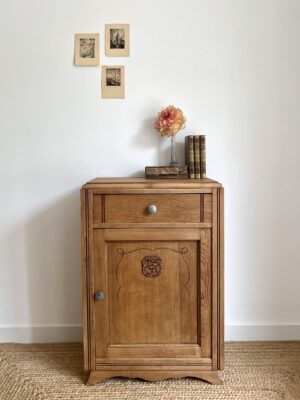 confiturier art déco en chêne