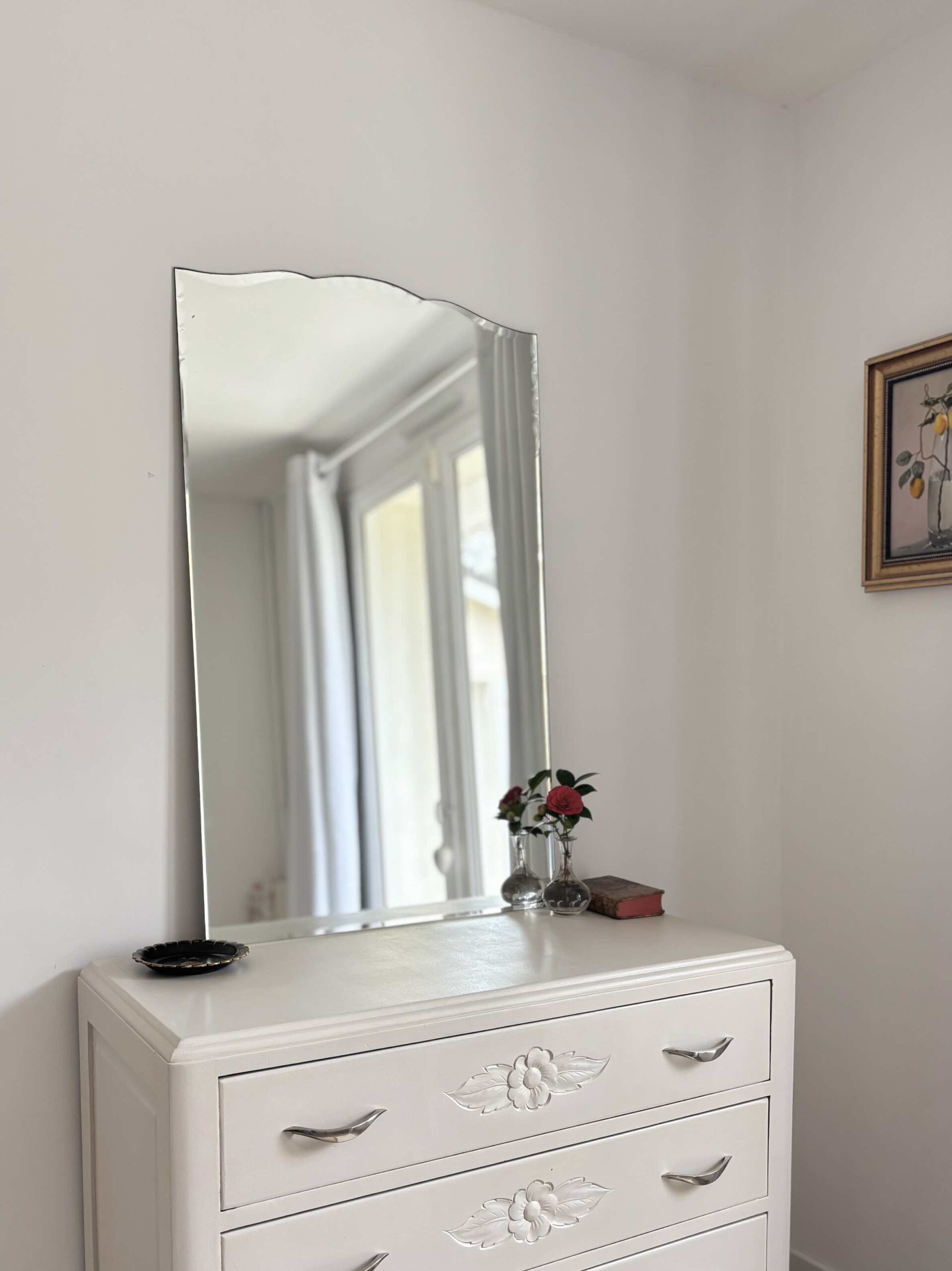 ADOPTÉ - Le miroir ciselé "Le camélia rouge" – Image 9