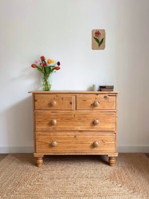 commode anglaise en pin XIX siècle