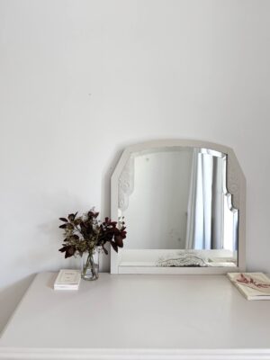 miroir art déco en bois sculpté